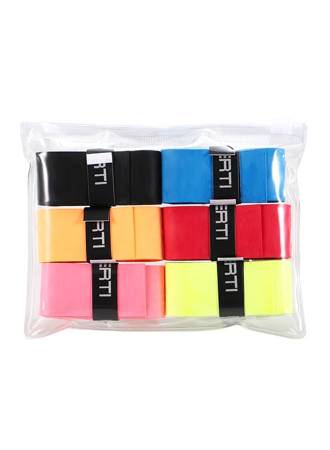 POWERTI 6-Piece Racket Overgrip Sweat Band 13x1.8x10cm Laminated hand glue [1 Pink - Image 1