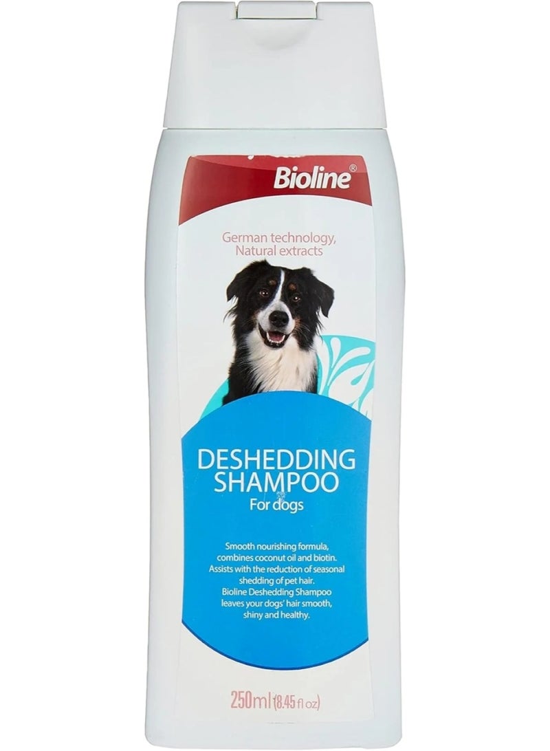 Bioline Deshedding Shampoo for Dogs – 250 ml - Image 1
