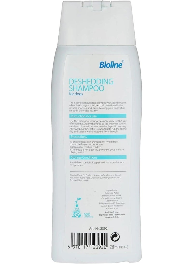 Bioline Deshedding Shampoo for Dogs – 250 ml - Image 2