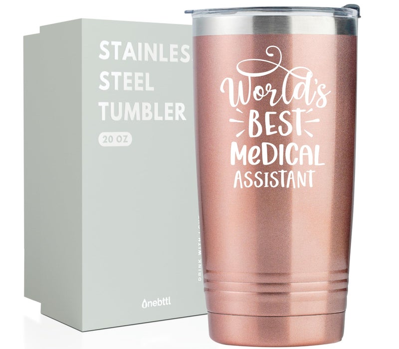 Onebttl Medical Assistant Gifts  20oz Insulated Stainless Steel Tumbler for Medical Assistant Week Birthday Christmas