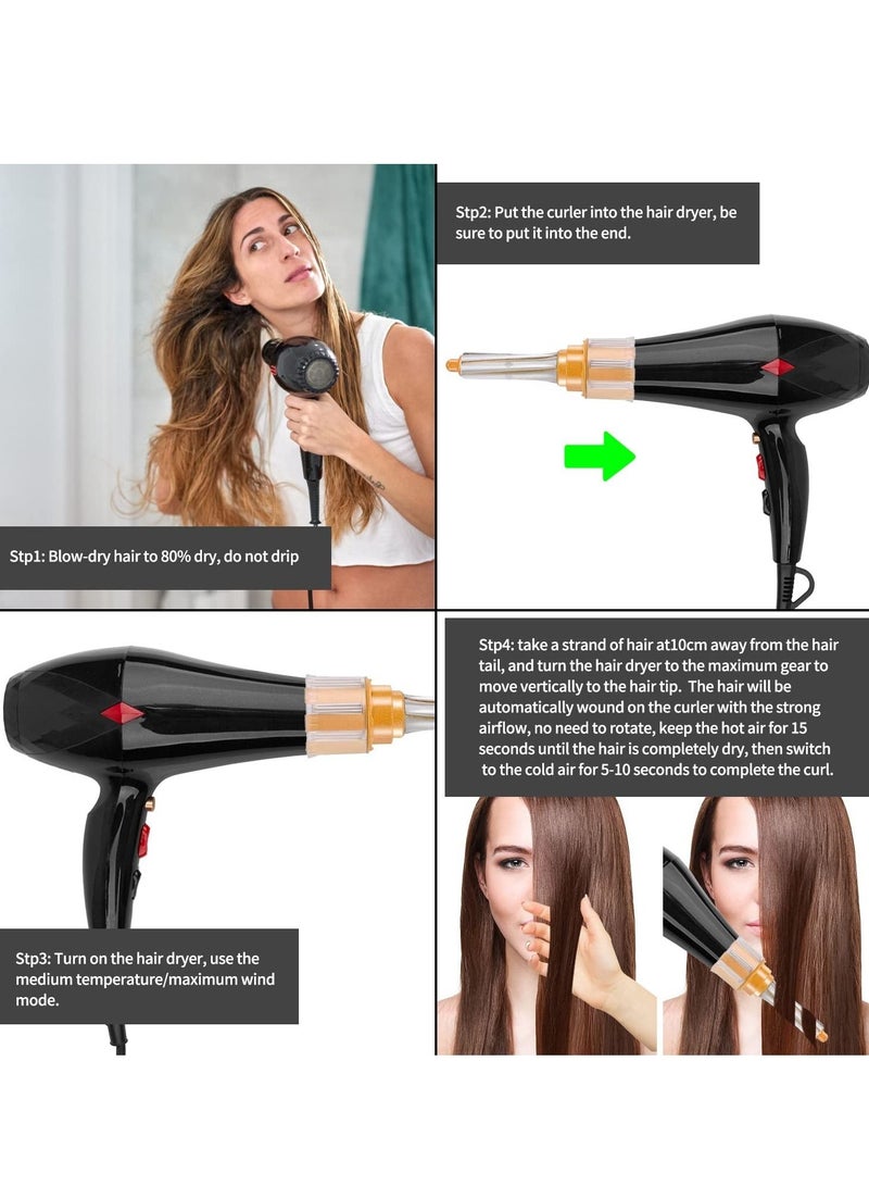 واي آند دي Self Hair Curling Blow Dryer Attachment,Universal Travel Diffuser for Your Home or Hotel dryers,Self Wand Bring You Bouncy, Bold, and Beautiful Curls - Image 5