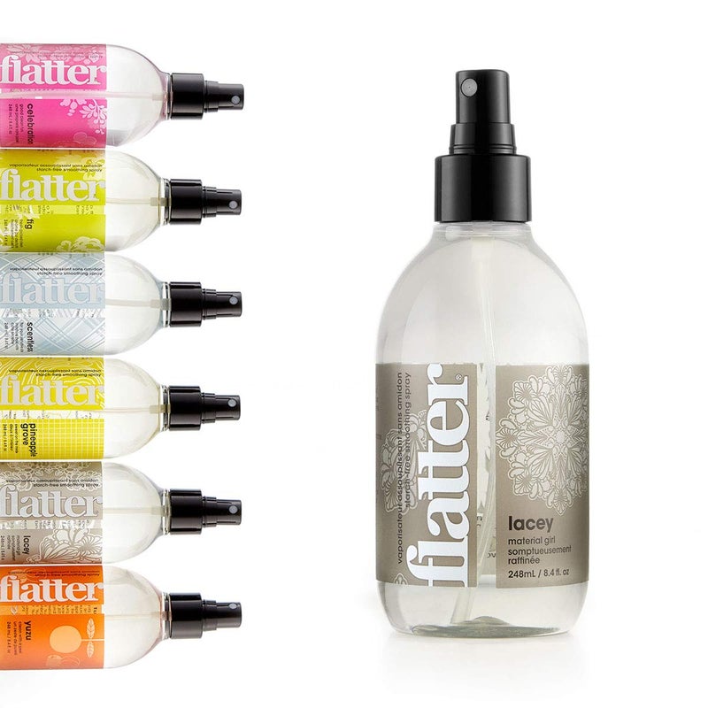 Soak Flatter Smoothing Spray Naturally-derived Wrinkle Release Spray | Starch-Free Alternative for Ironing  Quilting & Sewing | 8oz | (Lacey) - Image 1