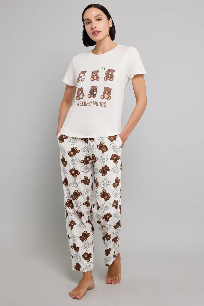 R&b Printed Pyjama Set