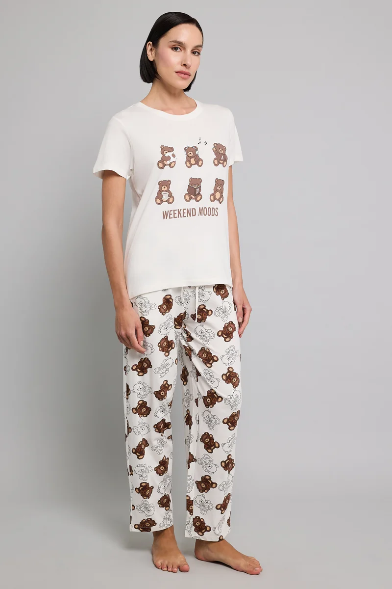 R&b Printed Pyjama Set
