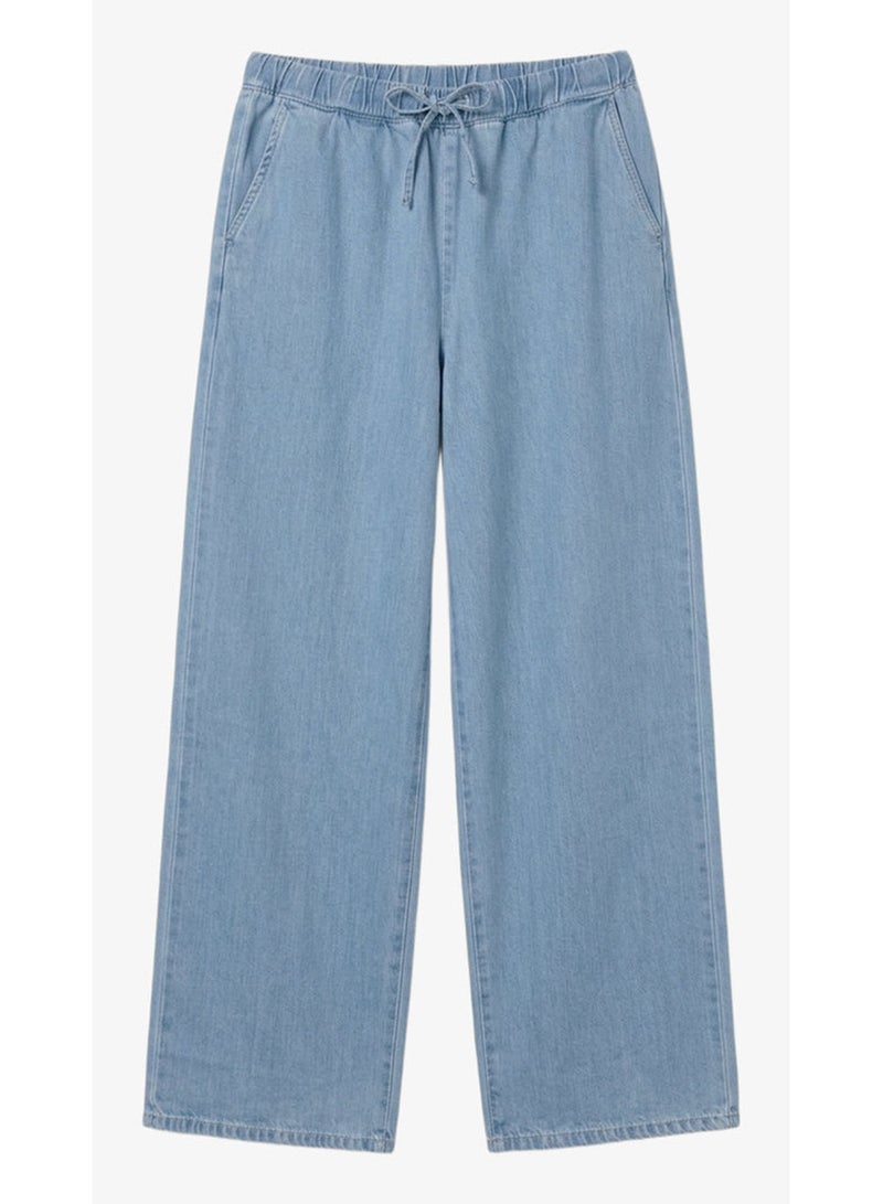 Carina Drawstring Denim Pants - Image 2
