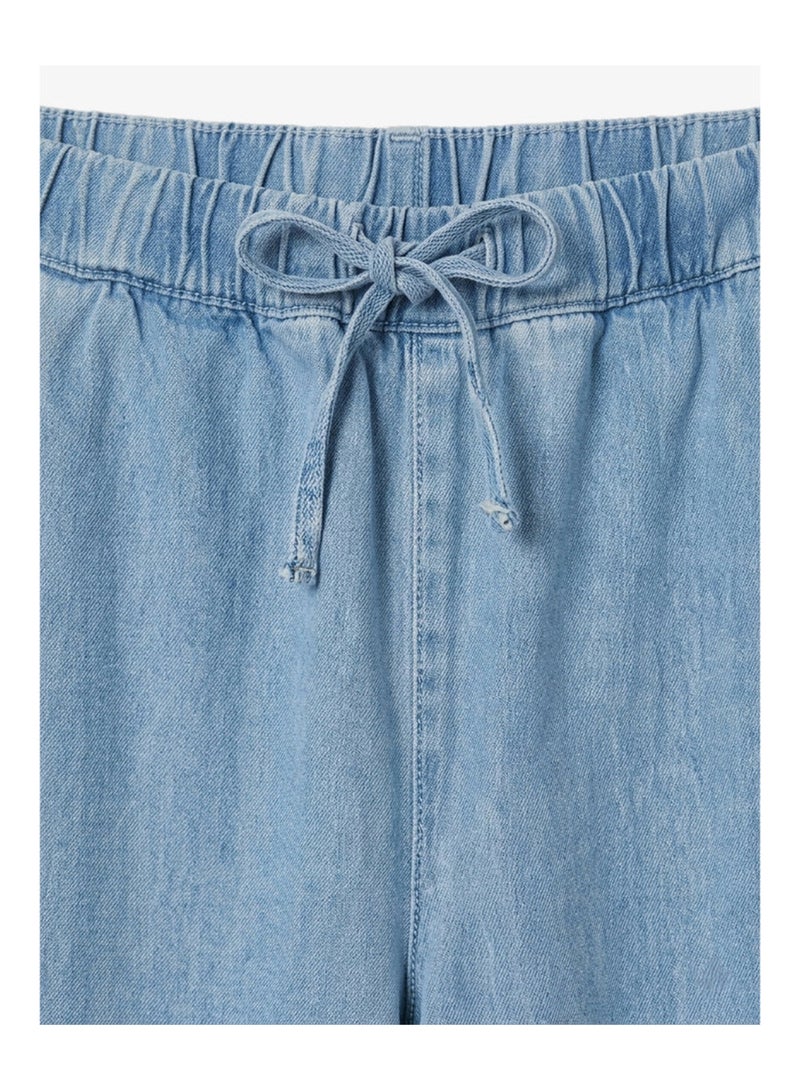 Carina Drawstring Denim Pants - Image 4