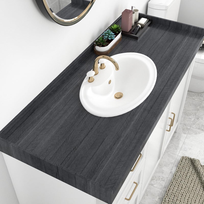 WESTICK Wooden Peel and Stick Countertops Waterproof Wood Contact Paper Self Adhesive Black Wood Peel and Stick Wallpaper Wooden Grian Vinyl Wrap for Tables Counter Top Kitchen Cabinets 15.8" x 78" - Image 4
