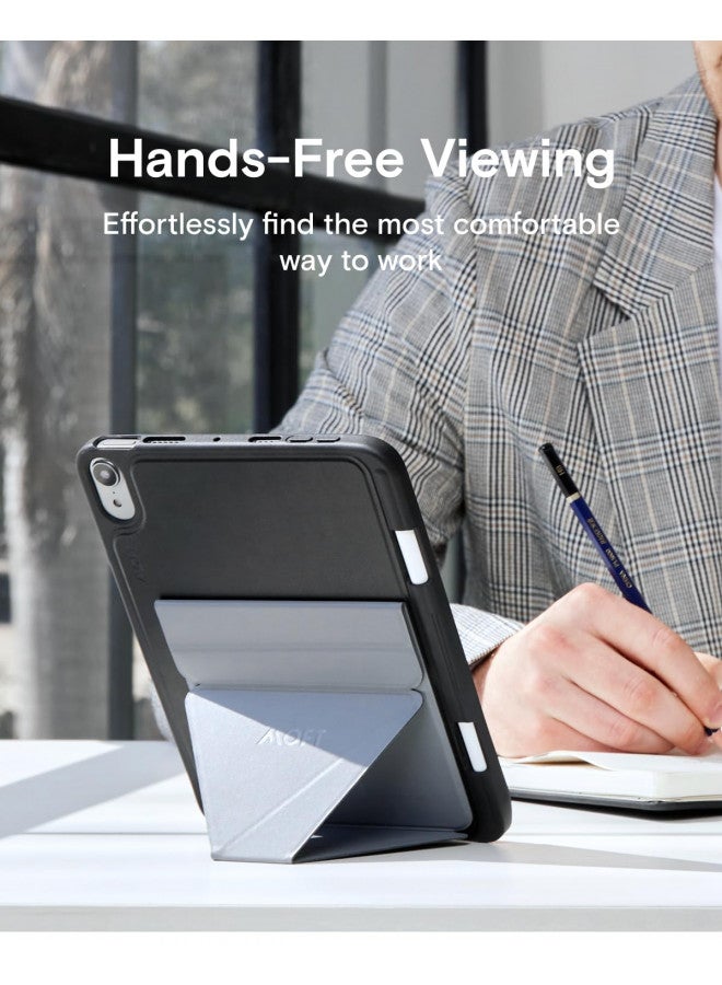 MOFT حامل لوحي MOFT Snap، متوافق مع iPad Mini 6/5/4/3/2/1 وأجهزة التابلت من 7.9" إلى 9.7"، قابل للتعديل، قابل للطي، محمول، صديق للسويتش مع لوحة المفاتيح السحرية والمزيد، رمادي رائع - Image 1