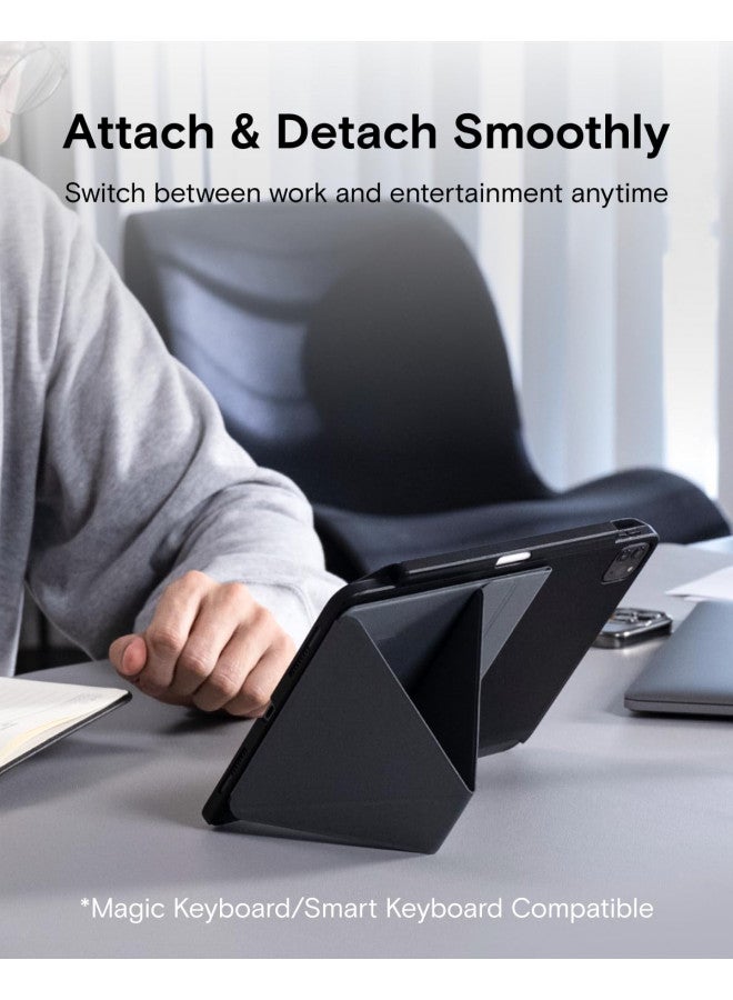 MOFT حامل لوحي MOFT Snap، متوافق مع iPad Mini 6/5/4/3/2/1 وأجهزة التابلت من 7.9" إلى 9.7"، قابل للتعديل، قابل للطي، محمول، صديق للسويتش مع لوحة المفاتيح السحرية والمزيد، رمادي رائع - Image 2