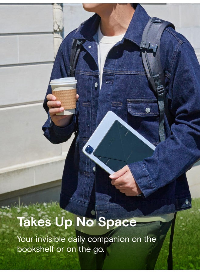 MOFT حامل لوحي MOFT Snap، متوافق مع iPad Mini 6/5/4/3/2/1 وأجهزة التابلت من 7.9" إلى 9.7"، قابل للتعديل، قابل للطي، محمول، صديق للسويتش مع لوحة المفاتيح السحرية والمزيد، رمادي رائع - Image 3