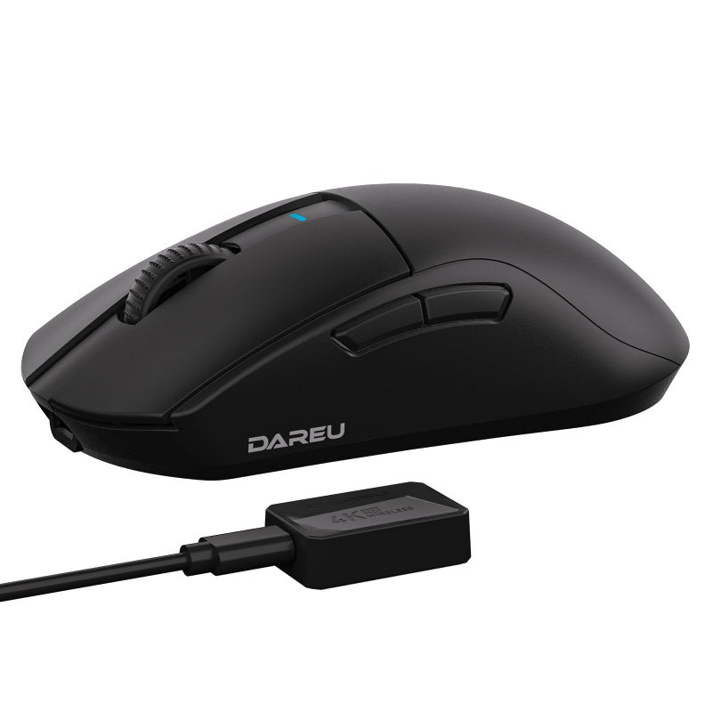 DAREU A950pro 4K Wireless Gaming Mouse55g UltraLightweight4KHz Polling RatePAW3395 Optical Sensor26K DPI5 Programmable ButtonsSupport 15min Fast Charging TriMode Connection Black - Image 2