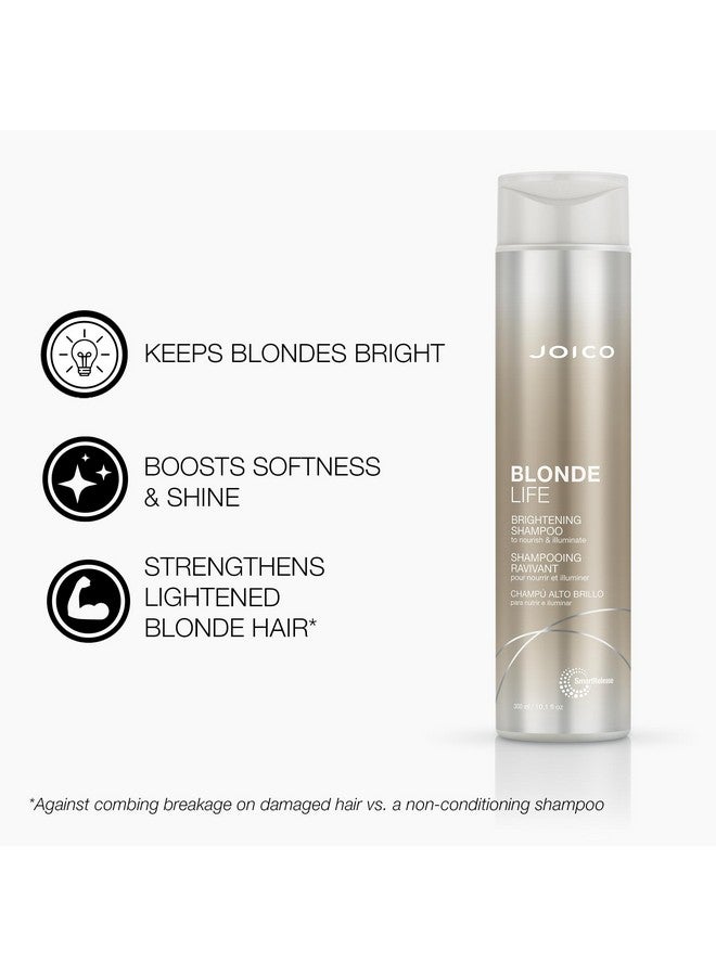 JOICO Blonde Life Brightening Shampoo ; For Blonde Hair ; Add Softness & Smoothness ; Sulfate Free ; With Monoi & Tamanu Oil ; 10.1 Fl Oz - Image 3