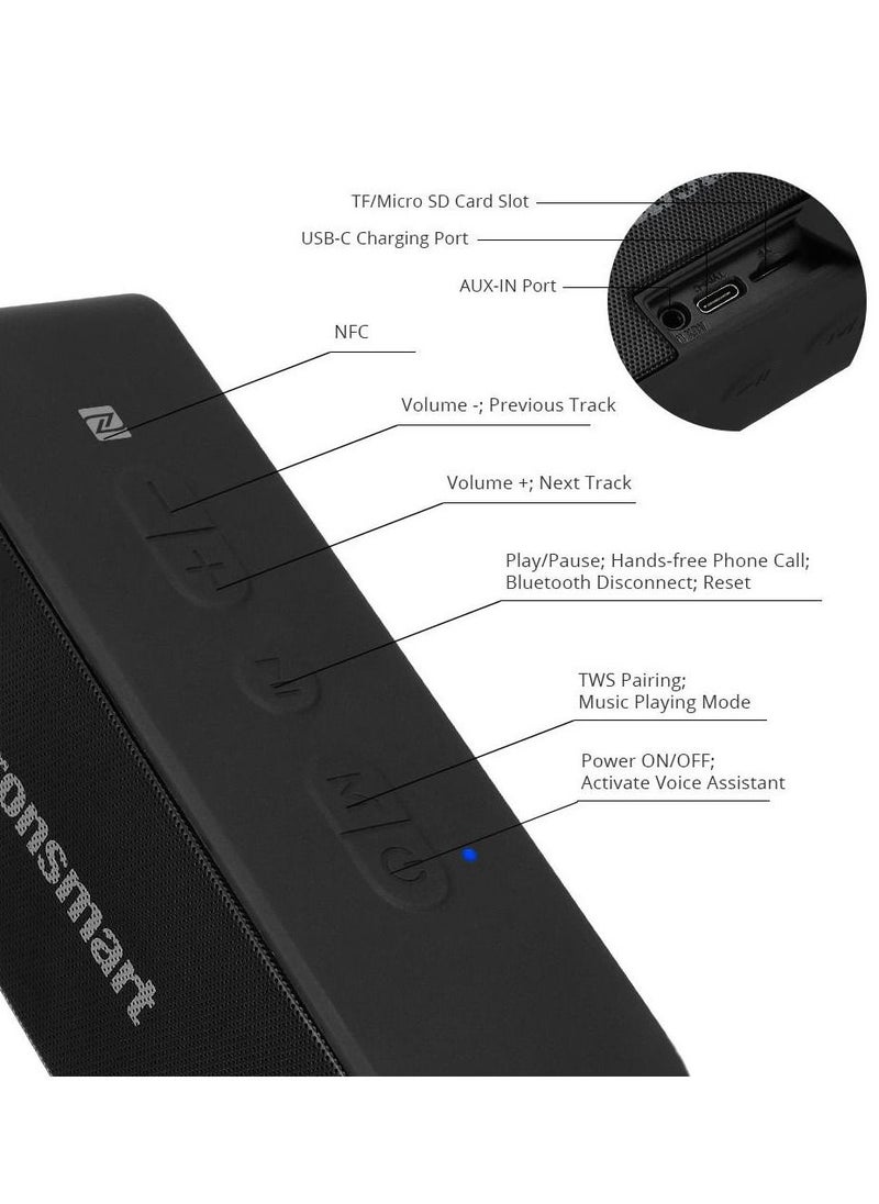 Tronsmart - Tronsmart Waterproof Bluetooth speaker Portable Speaker with 24 Hours Playtime IPX7 Waterproof Wireless Bluetooth 5.0 Speaker Voice Assistant - Image 1