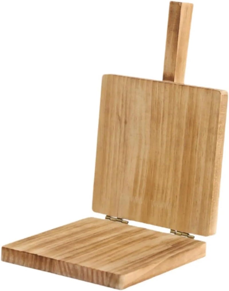 Wooden Dumpling Press Tool Manual Wrapper Presser Tortilla Maker(Brown) - Image 1