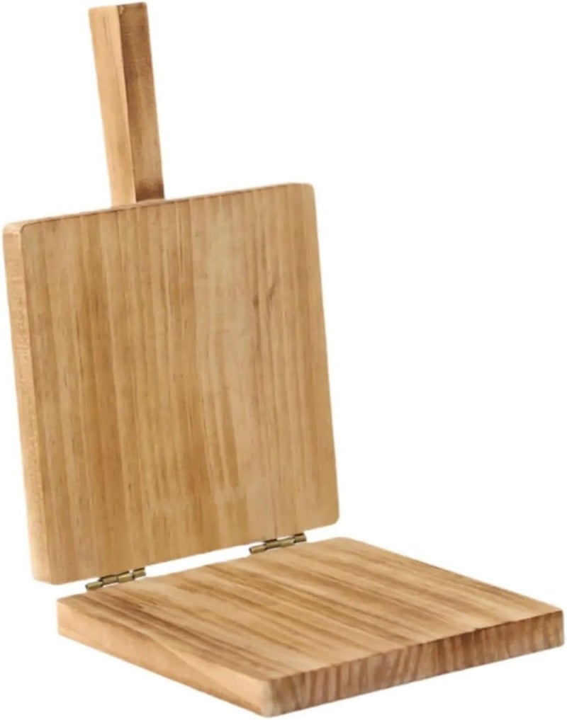 Wooden Dumpling Press Tool Manual Wrapper Presser Tortilla Maker(Brown) - Image 2
