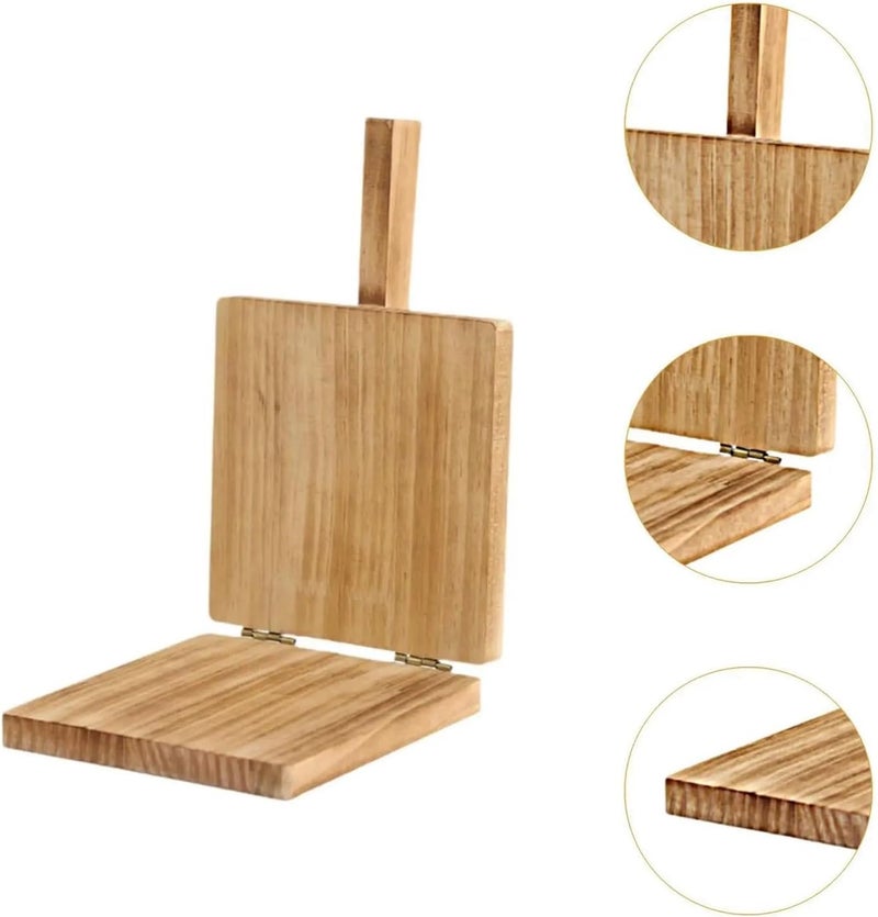 Wooden Dumpling Press Tool Manual Wrapper Presser Tortilla Maker(Brown) - Image 5