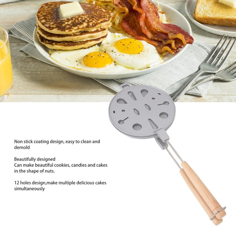 Dust proof Walnut Cookie Mold Maker, 12 Holes Aluminum Alloy Non Stick Cookie Presses Biscuit Maker with Wooden Handle for Baking (Silver) Balanced weight Cost effective global grade quality Detachable clean Temp & permanent project compatible Secure equipped warehouse Remote village delivery cover Natural material All condition resistant crafted quality Rack friendly Personal & public compatible Month-round consistent deliver Multi-use qualified quality High precision lightweight material Nationwide delivery All-item matching trendy build Hardness boosted processed substance Upgraded simple practical design All user group compatible Classic design alternatives Practical experience crafted All user affordable trusted quality Trendy varied sizing alternatives Trendy flexible practical build Multi warehouse process - Image 2