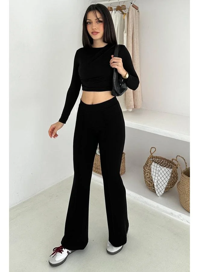Noa Noa High Waisted Women's Flare Leggings - Retro & City Style