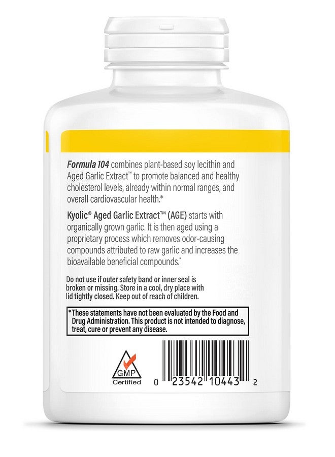 Kyolic Aged Garlic Extract Formula 104 Cholesterol Health, 300 Capsules (Packaging May Vary) - Image 2