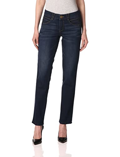 Democracy Women's Ab Solution Straight Leg Jean, Indigo, 2 - Image 1