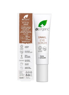 dr.organic Dr. Organic Snail Eye Serum, Tone & Smooth Formula, 15Ml  - Image 3