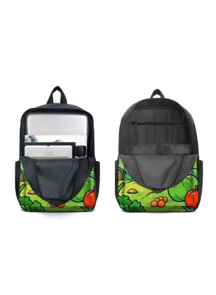 Cartoon three-piece schoolbag with front pocket - 641  - Image 4