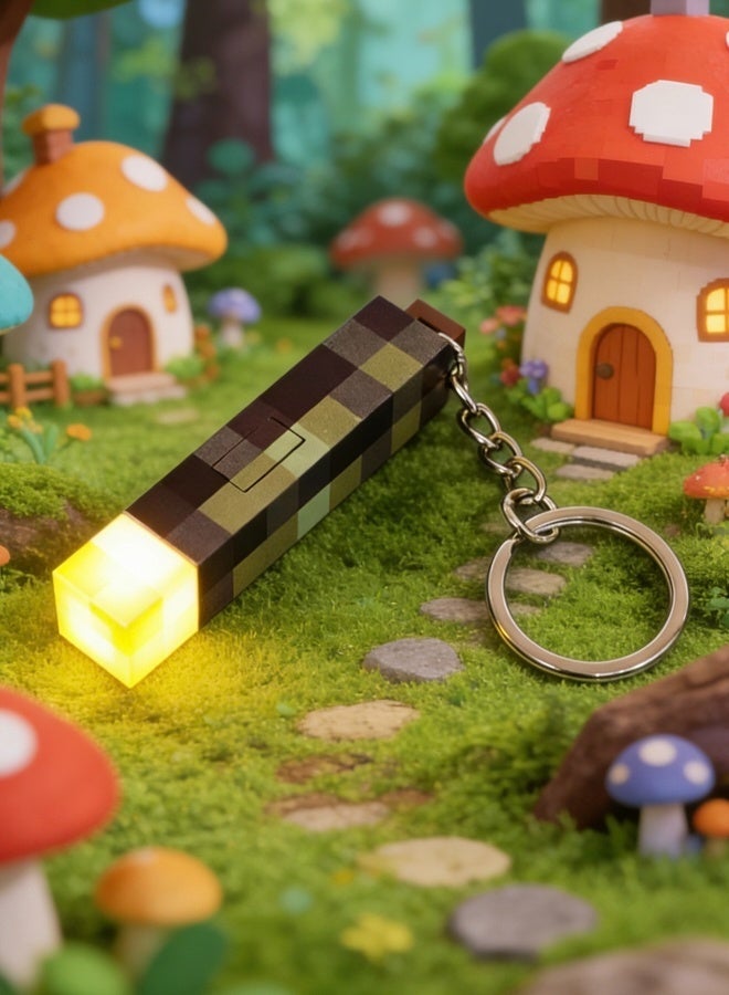 ماين كرافت مصباح تعدين 2 في 1 ومصباح ليلي LED متغير الألوان من Minecraft قابل لإعادة الشحن بجودة تصديرية مثالية لإضاءة الألعاب للأطفال - Image 2