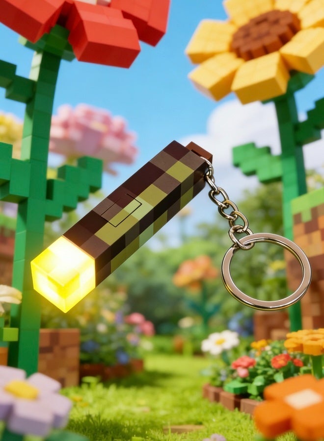 ماين كرافت مصباح تعدين 2 في 1 ومصباح ليلي LED متغير الألوان من Minecraft قابل لإعادة الشحن بجودة تصديرية مثالية لإضاءة الألعاب للأطفال - Image 5