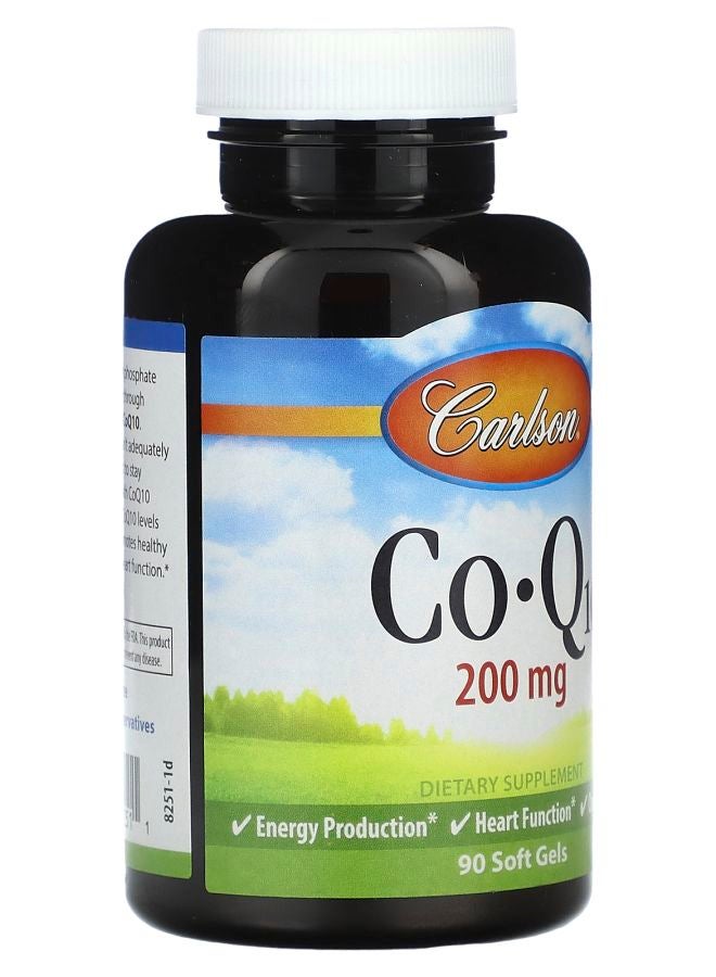 Carlson CoQ10 200 mg 90 Soft Gels - Image 2