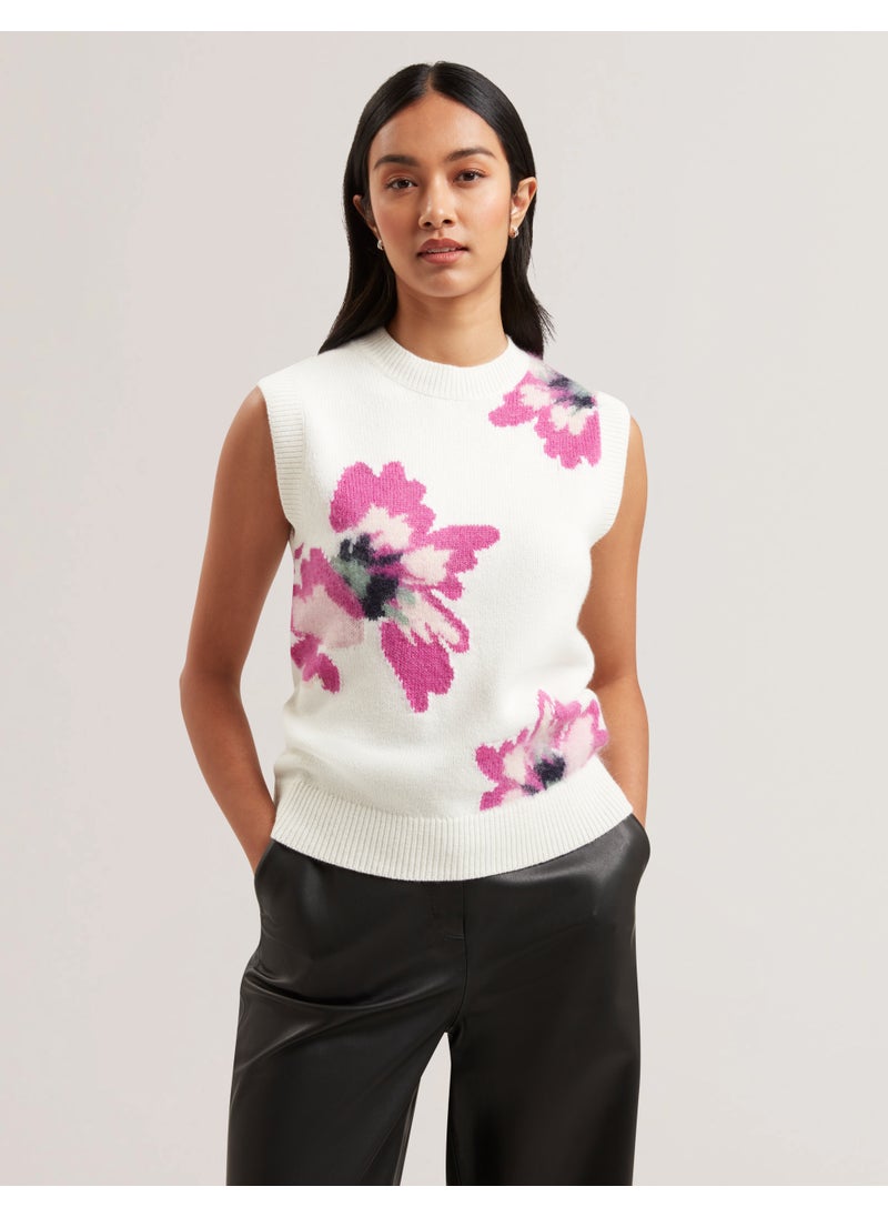 Ted Baker Floral Crew Neck Tank Top  - Image 1