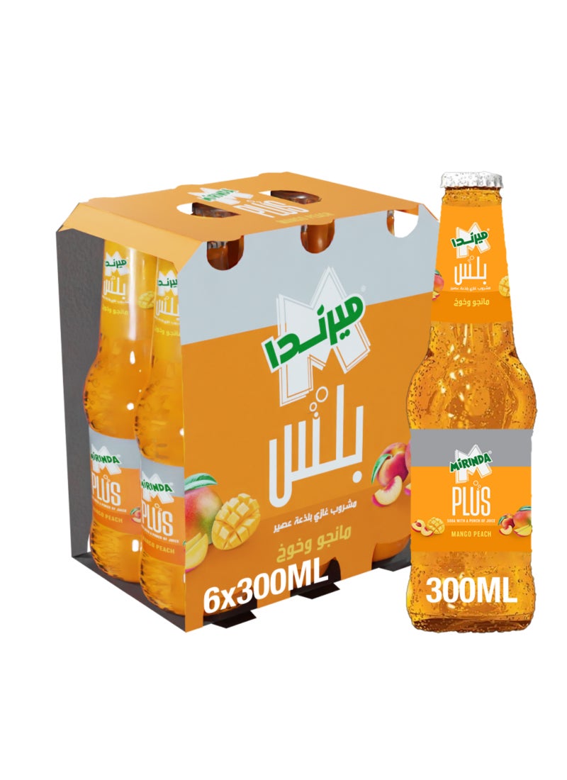 ميرندا ميراندا بلس مانجو وخوخ ٦ زجاجات ٣٠٠ مل - Image 2