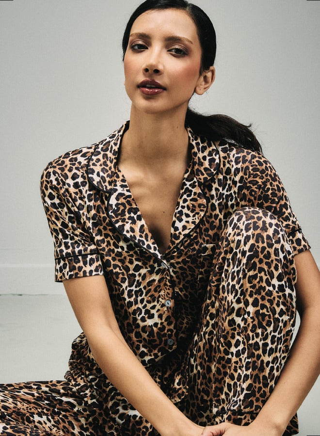 Splash FAV Animal Print Shirt and Pyjama Set - Image 1