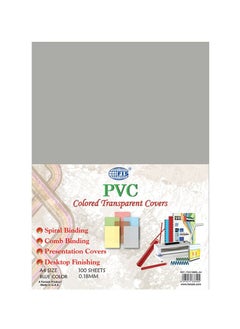 FIS FIS PVC Colored Transparent Covers - 180 micron, 100 Pieces  - Image 2