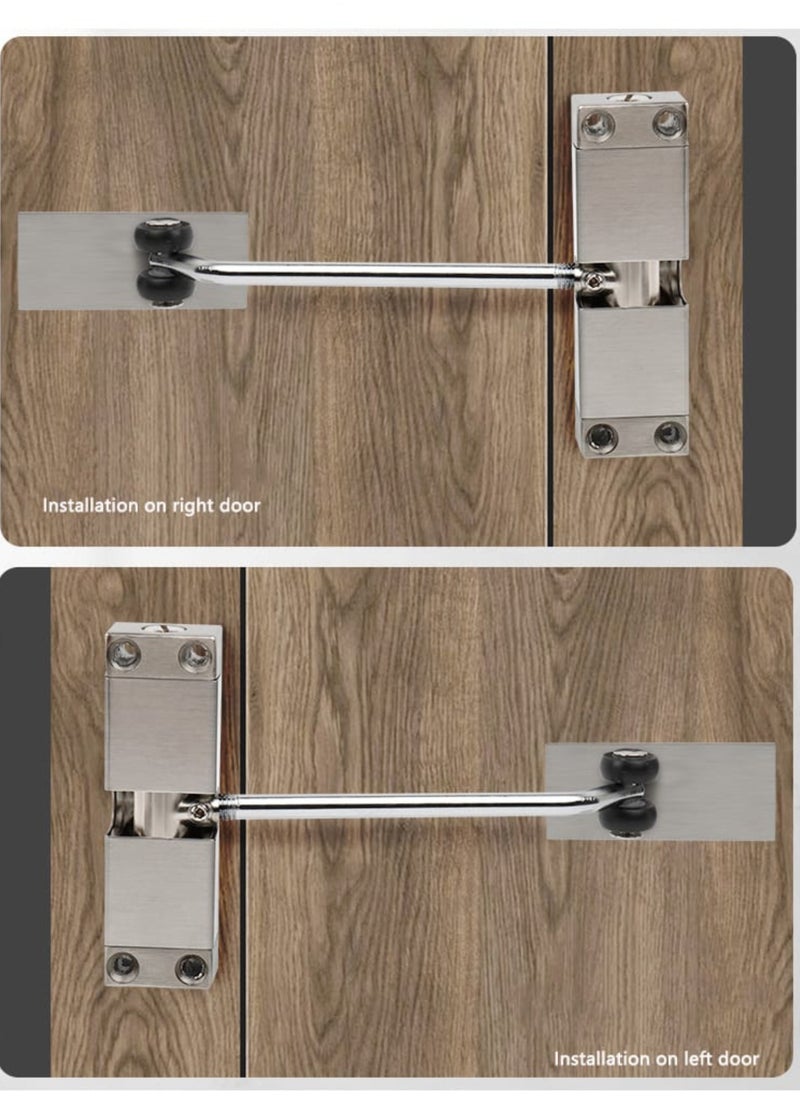 Generic Safety Spring Door Closers, Adjustable Closing Door Hinge, Automatic Quiet Gate Closer Easy to Install, Automatic Stopper Fire Rated, to Convert Hinged Doors to Self Closing Doors (Black)  - Image 4
