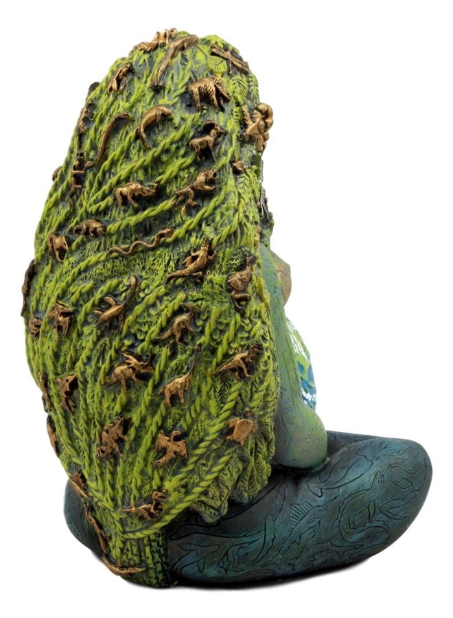 Ebros Gift Millennial Gaia Earth Mother Goddess Te Fiti Statue 7" Tall by Oberon Zell (Earth Green) - Image 3