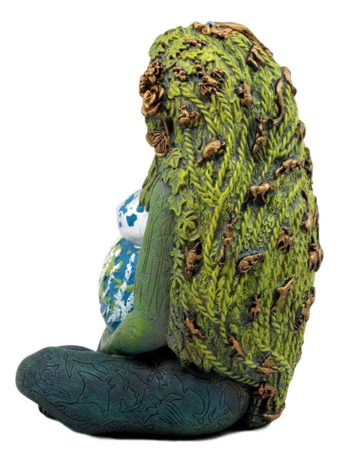 Ebros Gift Millennial Gaia Earth Mother Goddess Te Fiti Statue 7" Tall by Oberon Zell (Earth Green) - Image 4