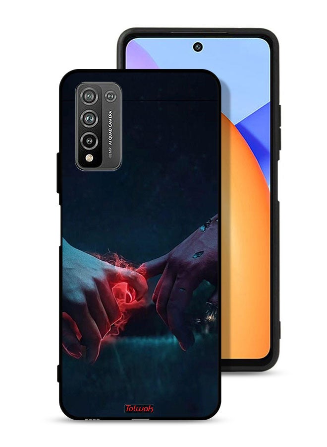 Tolwak Honor 10X Lite Protective Case Cover Burning Hands - Image 1