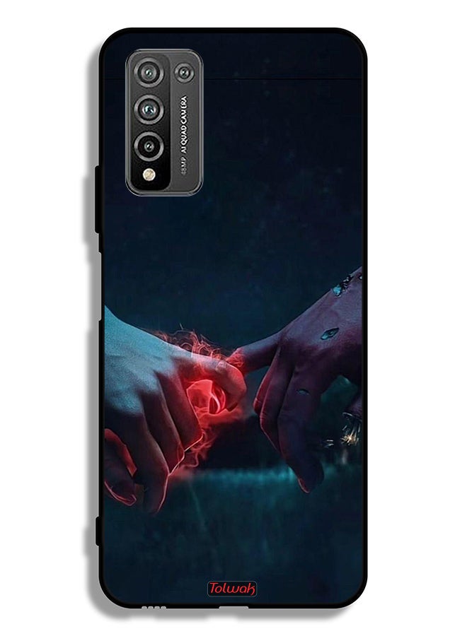 Tolwak Honor 10X Lite Protective Case Cover Burning Hands - Image 2