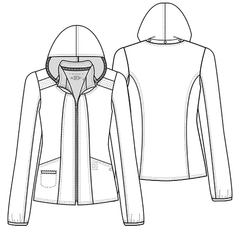 HeartSoul Women's Break On Through in Da Hood Warm-Up Jacket, Pewter, Large - Image 4