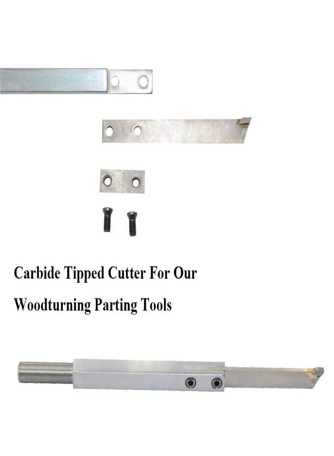 Asieg Tool Carbide Tiped Wood Turning Replacement Blades Knives Cutter for Parting Tool and Grooving Woodturning Lathe Tool 100x12.2x3mm - Image 2