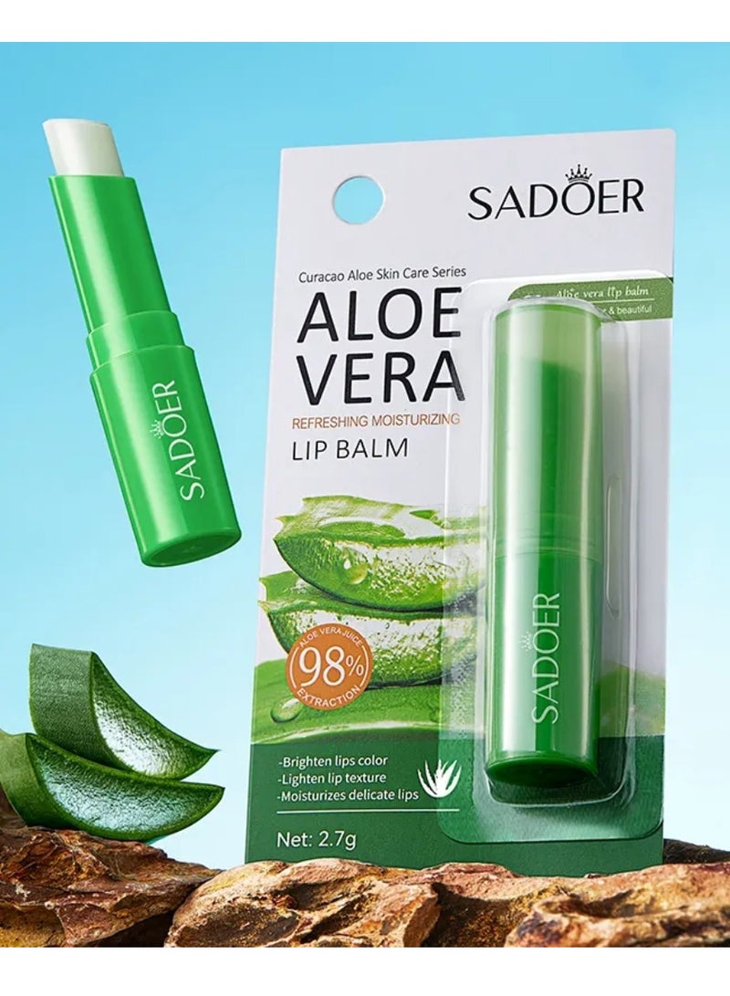 SADOER Aloe Vera Refreshing Moisturizing Lip Balm - Image 2