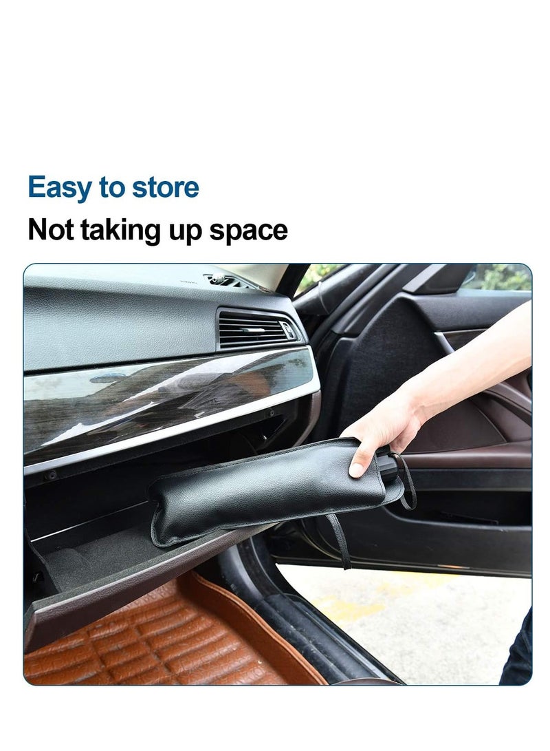 Generic Windshield Sun Shade Umbrella for Car - [Vinyl Coating] Protect Car from Sun Rays & Heat Damage Keep Cool and Protect Interior, Spring Structure Edge small(65 cm * 125 cm) - Image 4