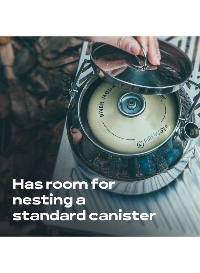 Fire-Maple Antarcti Portable 1.2 Liter Lightweight Stainless Steel Camping Kettle | Durable and Portable Camp Tea Pot | Ideal for Bushcraft and Outdoor Campfire Use - Image 3