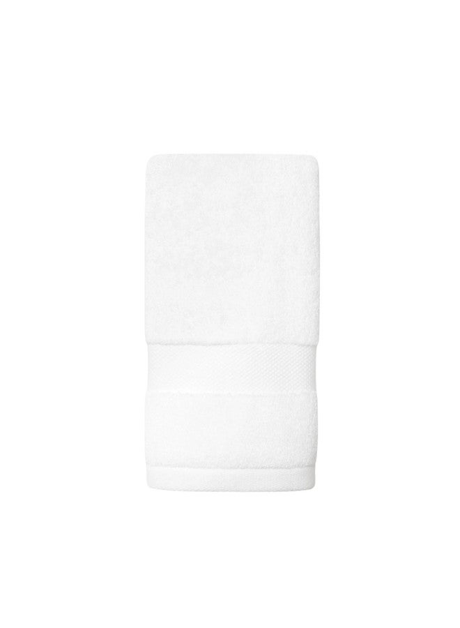 Sferra Bello Nuovo Hand Towel 20" x 30" - 100% Long Staple Combed Cotton Towels, Highly Absorbent, Fade-Resistant, Luxurious Honeycomb Dobby Design, 700 GSM Bath Towel, White - Image 1