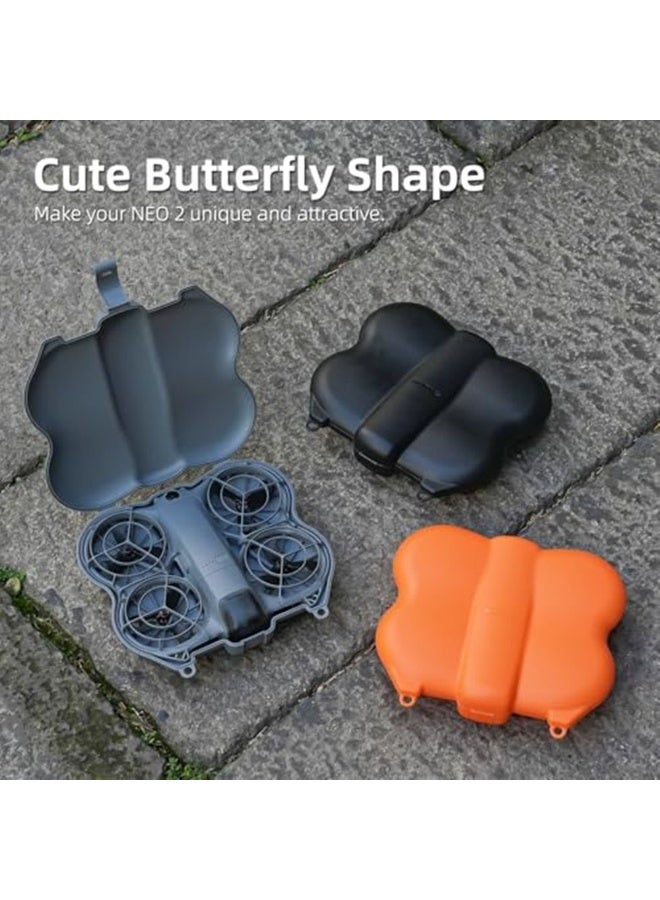 Storage Case Box for DJI NEO 2 Drone Body Carrying Case with Hook, Anti-Crash and Anti-Scratch Butterfly Protective Case Portable Hard Shell Case Dust-proof Protection Accessories (Black) - Image 3