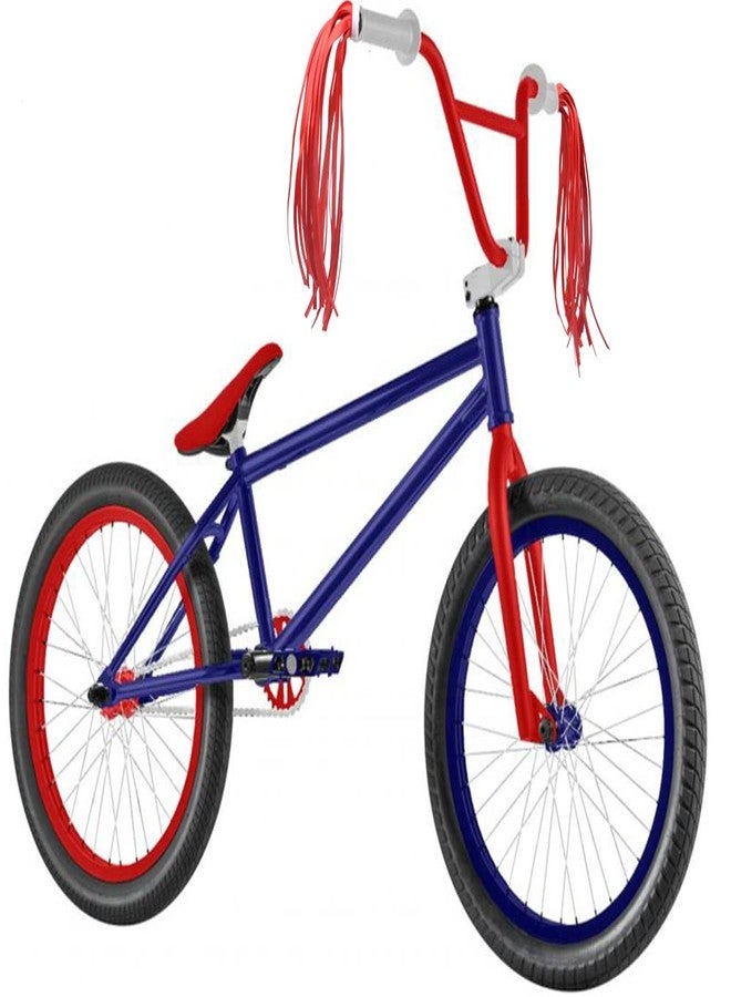 catin Red Bike Bell Red Bike Streamers Ribbon Bicycle Tassels for Bike Handlebar Decorations - Image 4