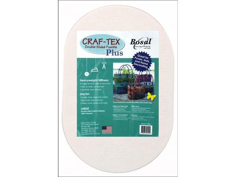 Bosal Dbl Side Oval 2pc CrafTex Fusible Double Sd Plus Lg