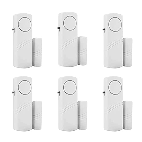 CaoXiong 6 Pack Window Alarm Door Magnetic Sensor Alarm for Home Security System, Pool Door Alert for Kids Safety Toddler Window Open Alert Sensor - Image 1