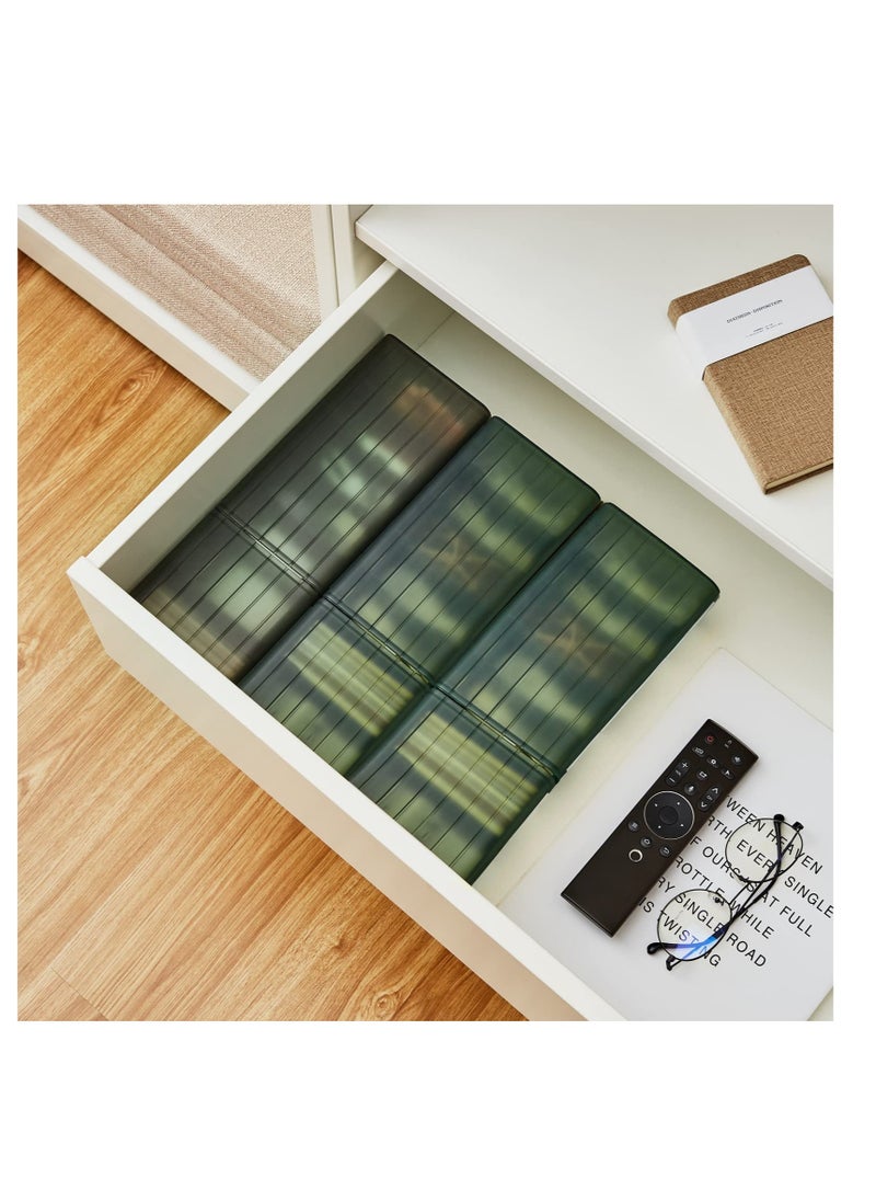 Excefore - Clear USB Cable Cord Organizer Box, Data Cable Organizer Box, Small Sized Plastic Storage Boxes With Deviders, Charging Cord Hider Box, Sticky Notes and 1.5M Reusable Hoop&Loop Tape - Image 1