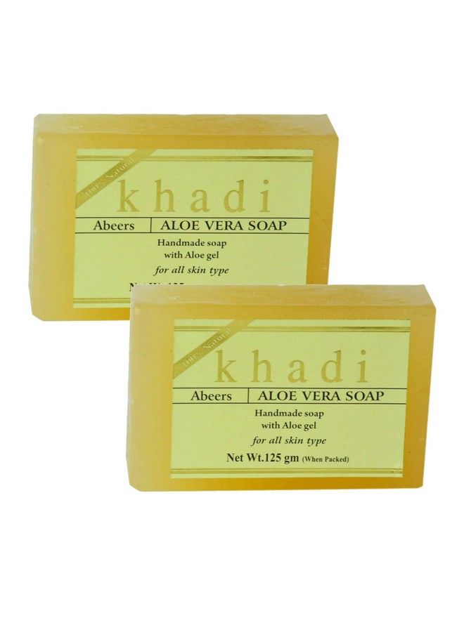 Khadi Abeers Pure Essence Aloevera Soap With Essential Oils Soap 125 G (Pack Of 2) 125 G (Pack Of 2) - Image 1